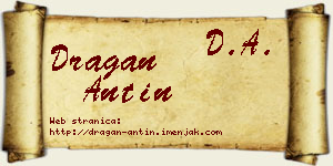 Dragan Antin vizit kartica